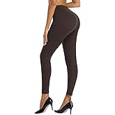 SPLASHGRIP Women Full Length Leggings High Waist Solid Lightweight Ankle Stretch Leggings Gym Yoga Pants Tights