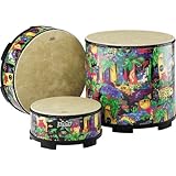 Remo Kids Gathering Drum in lovely Rainforest Design (8 x 16 inches; Age 5+)