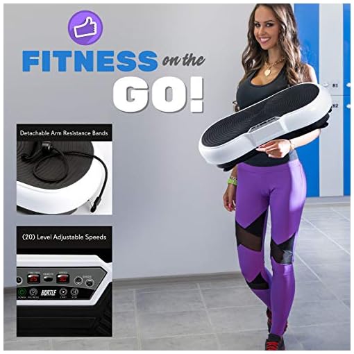 Hurtle Fitness Vibration Platform Workout Machine Exercise Equipment