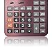 Everplus Electronic Desktop Calculator with 14 Digit Large Display, Solar Battery LCD Display Office Calculator (Red 14D)