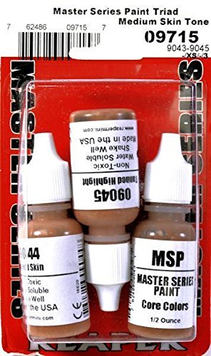 Reaper 09715 Master Series Paint Triad, 3-Piece Set, Medium Skin Tone