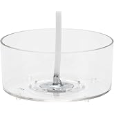 CandMak Tea Light Candle Cups, 50pcs Clear Polycarbonate Plastic Empty TeaLight Mold Tin Container with 50pcs TeaLight Candle Wicks (Circle)