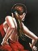 Everfun Dancer Girl Modern Canvas Wall Art Hand Painted Abstract Red Skirt People Oil Painting Flamenco Contemporary Dancing Dress Artwork Framed Ready to Hang