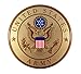 United States Military Army Metal Auto Decal Emblem, 4 Inch