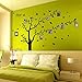 Wall Sticker - Art Stickers Waterproof Wall Decals, 6'(h) X 9'(w) Huge Size Family Photo Frame, Tree and Birds Pattern, for Home Kitchen Bedroom Living Room Decor