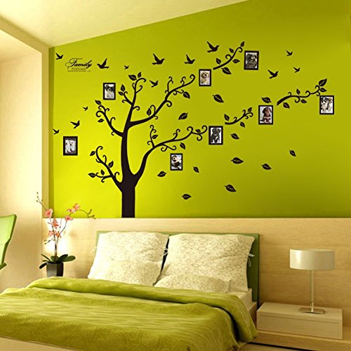 Large Family Tree Wall Decal. Peel & stick vinyl sheet, easy to install
