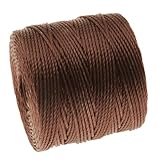 BeadSmith Super-Lon Cord - Size #18 Twisted Nylon - Brown / 77 Yard Spool