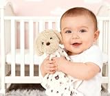 CREVENT Cozy Plush Baby Security Blanket 34x34cm Fleece Gift Dog view 4