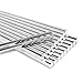 LIUNA Reusable Metal Chopsticks 304 Stainless Steel Chopsticks 9 Inch Mirror Polish Square Chop stick 5 Pairs Gift Set