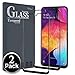Ferilinso [2 Pack] Screen Protector for Samsung Galaxy A50, A50S, A30S, M30S, [Full Glue] [Full Cover] Screen Protector Tempered Glass Friendly Protective Film (Black)