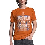 WWE John Cena Hustle Loyalty Respect Mens Orange T-shirt