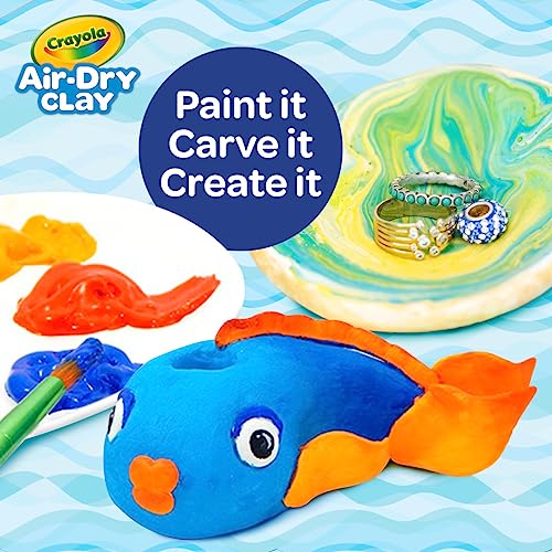 Crayola Air Dry Clay, Classic Colors, Bulk (4) Set of 2.5 lb