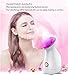 Nano Ionic Warm Mist Facial Steamer(Built-in Ion Lamp),Hot Mist Moisturizing Cleansing Pores Face Steamers Sprayer Face Humidifier Hydration System Home Sauna SPA ,Blackhead Remover Kit Hair Band Free