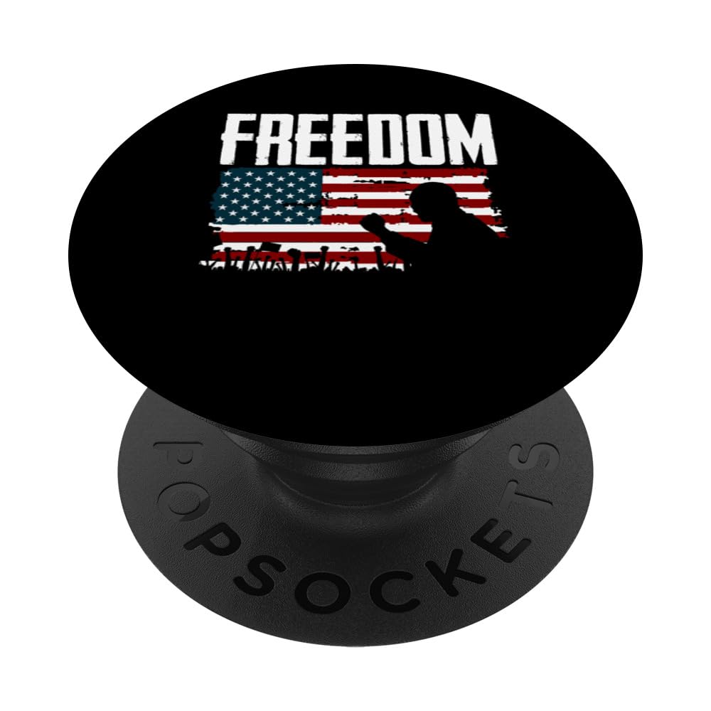 Vintage Let Freedom Ring US Flag Patriotic 4th Of July PopSockets Swappable PopGrip