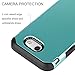 LUHOURI Turquoise Samsung Galaxy J3 Emerge Case/J3 Prime/J3 2017/Amp Prime 2/Express Prime 2/Sol 2/J3 Luna Pro/J3 Eclipse/J3 Mission Case, Hybrid Armor Rugged Protective Case Cover Teal
