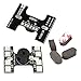 H Type Tail Light Loud Buzzer Matek (Dual Control FC Flight Controller & TX Transmitter Control Mode, 8 WS2812B LEDs)+ 4pcs Sponge Mat Landing Pad Gear for FPV Drone Quadcopter