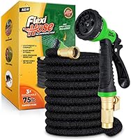 Flexi Hose Upgraded Expandable Garden Hose, Extra Strength, 3/4" Solid Brass Fittings - The Ultimate No-Kink Flexible...
