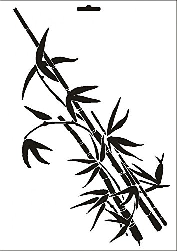 UMR-Design W-055 Bamboo Textil- / wallstencil Size A4