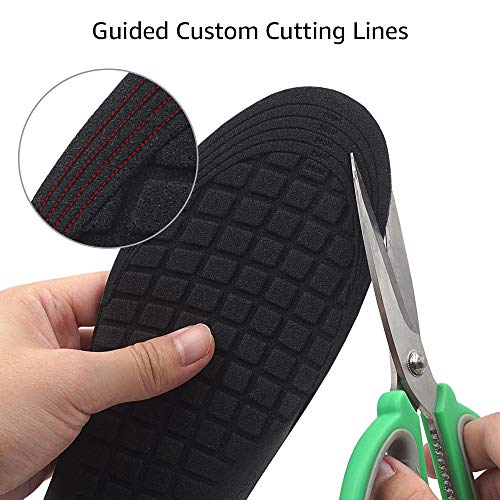 Beautulip Replacement Insole Foam Lightweight Innersole Comfort Sport Shoe Inserts Breathable Shock Absorption (Large - Women\'s 8-11 / Men\'s 7-10)