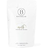 Bathorium Milk Mineral Bath Soak, Made with Coconut, Dead Sea Salt & Vanilla Bean CO2, Ideal for Hydration, pH Balanced Coconut Scented Bath Soak for Women, Approximately 5 Baths, 23 oz