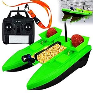 Gwfish 500m Télécommande Bateau Amorce Pêche, Chargement Pêche Appâts Bateau, Poisson Appât Bateau Carpe Sondeur, Moteur Double Outil Pêche Télécommandé Cadeaux Pêche
