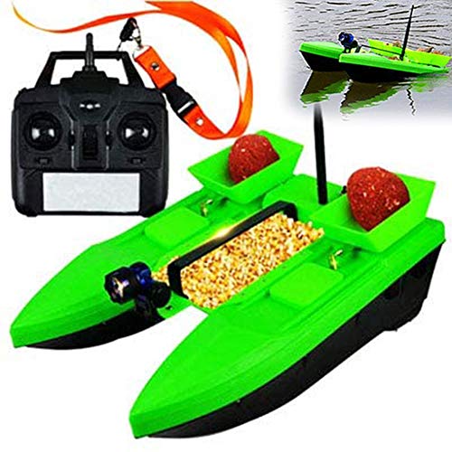 Gwfish 500m Télécommande Bateau Amorce Pêche, Chargement Pêche Appâts Bateau, Poisson Appât Bateau Carpe Sondeur, Moteur Double Outil Pêche Télécommandé Cadeaux Pêche