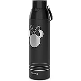 Tervis Venture Water Bottle Disney - Minnie Mouse Engraved Sillhouette Made in USA Double Walled Insulated Tumbler Travel Cup Keeps Drinks Cold & Hot, 26oz, Stainless Steel