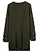 Joeoy Women's Lace Up Front V Neck Long Sleeve Knit Long Sweater Top