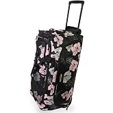 Pacific Coast Signature 32" Large Rolling Duffel Bag, Pink Hibiscus