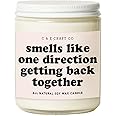 C&E Craft Smells Like One Direction Getting Back Together Scented Candle - Flannel Pine All Natural Soy Wax Candle - Delightful Intense Fragrance - Candle for Home. Room. Meditation - 8 ounces