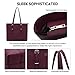 Laptop Bag for Women, Laptop Tote Bag Large Capacity Briefcase Lightweight Computer Bags Fit Up to 15.6 Inch Laptop Notebook Ultrabook,Darkberry