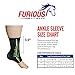 Furious Fitwear Ankle Compression Sleeve for Daily Support - Single (1) Only