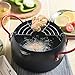 MyLifeUNIT Tempura Fryer Pot, Mini Deep Fry Pan with Drainer, 6 Inch (16 cm)