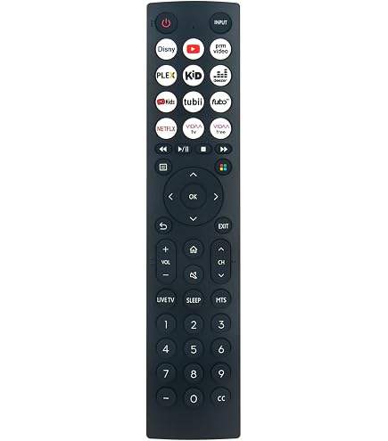 Telecomando VINABTY EN2Q36 EN2Q36H Sostitutivo Per TV Hisense Android Smart LED Serie A5KQ, A49K, E43KT, A Infrarossi, Plug & Play