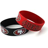 aminco NFL unisex-adult Wide Bracelet (2-Pack)