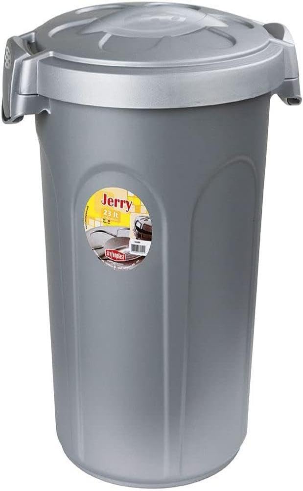 Zolux Feed Bin Jerry, 8 Kg, 23 Litre, 37 x 32 x 46 cm, Grey