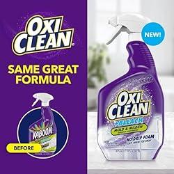 OxiClean plus Bleach, No Drip Foam, Mold & Mildew