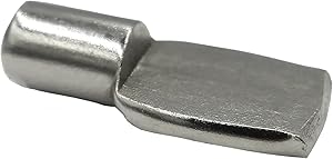 ZUIWAN 30PCS 7mm Flat Spoon Shelf Pegs Nickel Plated Steel Furniture Shelf Support Pins for Pantry,Kitchen Cabinet,Bookshelf,Display case