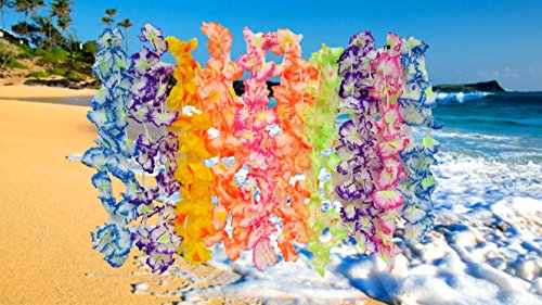 Playscene Hawaiian Luau Jumbo Silk Flower Leis Jumbo Silk (12)