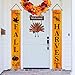 Ogrmar Vintage Metal Thanksgiving Turkey Wall Hanging Decoration Welcome Sign Front Door Ornament Festive Whimsical Halloween Christmas Decor