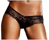 Baci Lingerie Women's Like A Devil Low Rise Booty Shorts, Black, Small