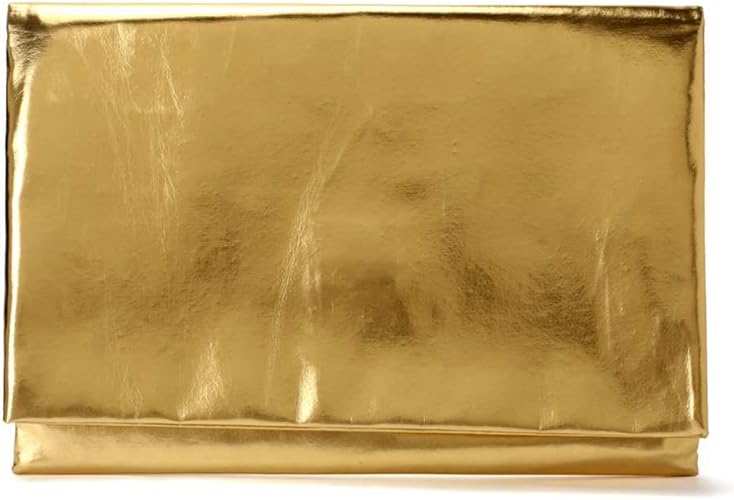 metallic gold clutch purse