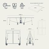 Cornilleau Sport 100X Outdoor Crossover Tennis Table Grey view 8