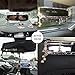 Bling Rhinestone Rear View Mirror with Cute Butterfly, Purple Car Accessories for Women