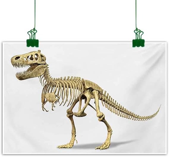 Amazon Co Jp Anzhutwelve 恐竜 ウォールアートワーク カラフルなイラスト 先史時代の自然環境のヴェロキラプトルの抽象アート マルチカラー W 32x L 24 Inch ホーム キッチン