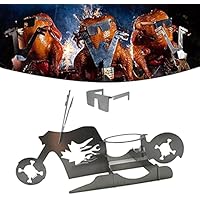 CORST Portable Chicken Stand, Motorcycle Beer Can Chicken Holder, Chicken Roaster Stand for Grill,304 Stainless Steel…