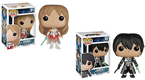 Sword Art Online Asuna and Kirito Pop! Vinyl Figures Set of 2