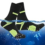 RANDY SUN 100% Waterproof Socks, Unisex Hiking Wading Trail Running Skiing Crew Socks
