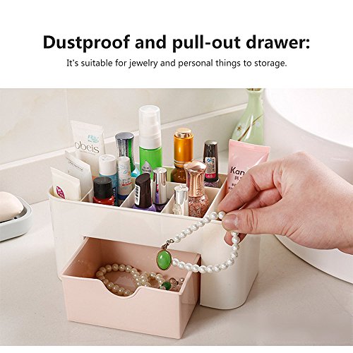 Baffect Desktop Makeup Organizer Drawers Cosmetics Storage Box