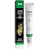 W3W Hair Growth Serum with Rosemary, Fermented Rice & Caffeine - Roll-On Scalp Treatment for Thinning Hair, No Minoxidil, Fast-Absorbing, Non-Greasy Formula for Women & Men